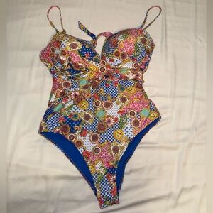 Floral Multicolor Women's One-Piece Swimsuit